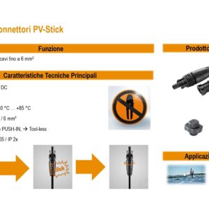 PV-Stick SET di Connettori MC4 maschio femmina, solare/fotovoltaico a innesto diretto PV-STICK - immagine 3