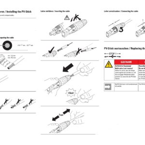 PV-Stick SET di Connettori MC4 maschio femmina, solare/fotovoltaico a innesto diretto PV-STICK - immagine 2