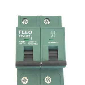 FEEO FPV-125 2P (2 Polo) 125A 550VDC Magneto Termico CC Corrente Continua - immagine 5